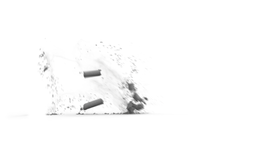 (4K) Destruction Debris Pillar Masked Large 1 Effect