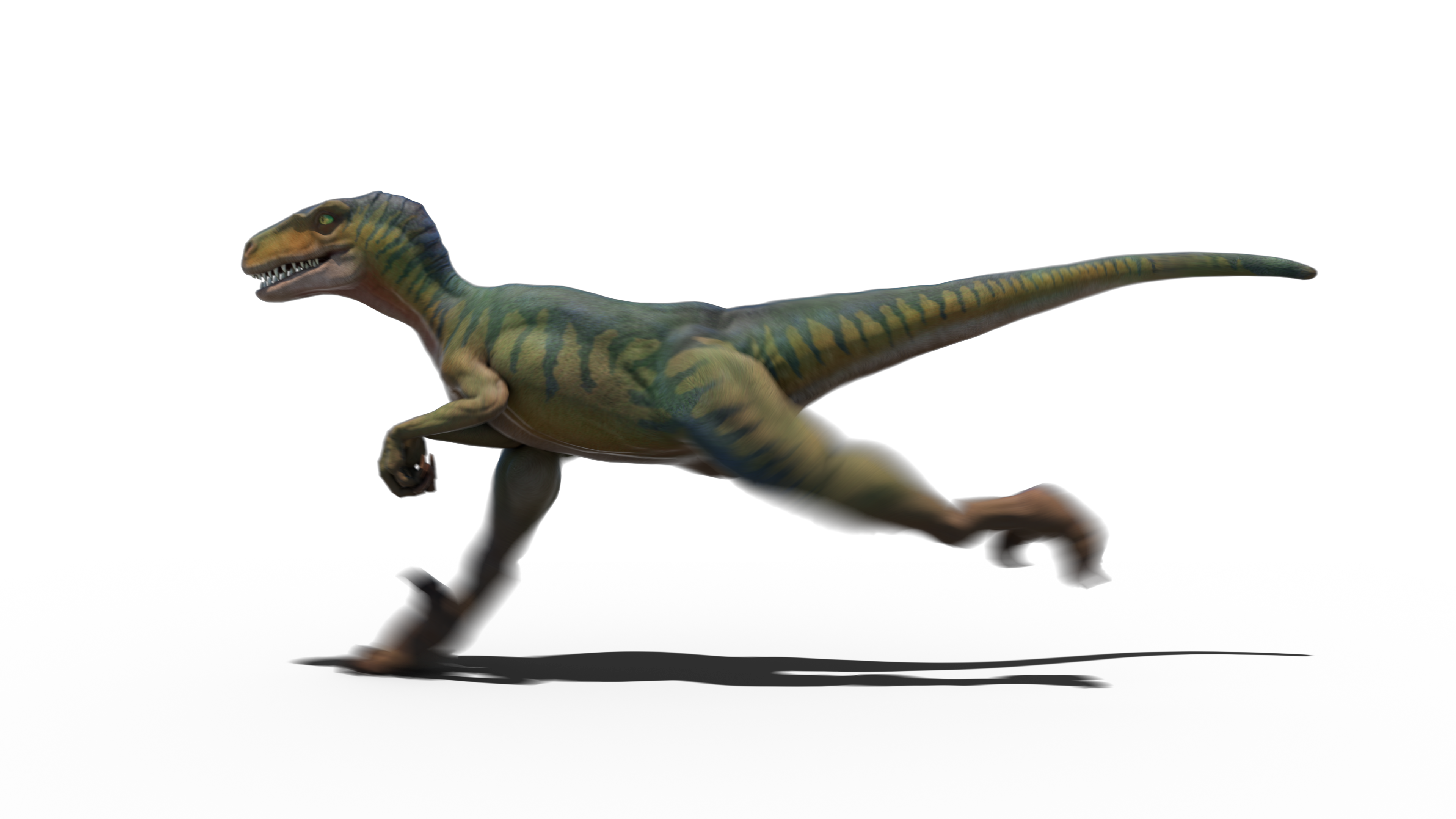 (4K) Looping Velociraptor Running 2