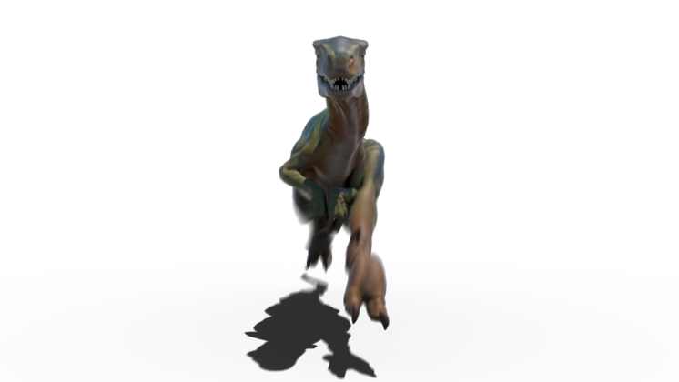 Download HD HD VFX of Looping Velociraptor Running Front HD VFX of Looping Velociraptor Running Front