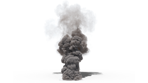 (4K) Smoke Plume Windy 5 Effect