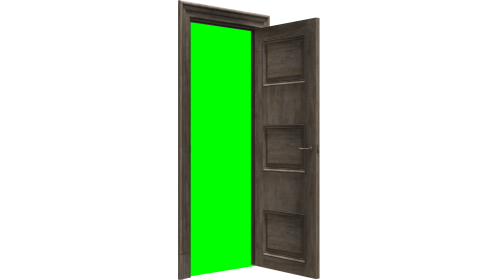 Door 1 Open Green Screen Angle 3 Effect