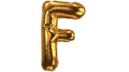 Download Stock Image: Balloon Font F HD 3K Balloon Font F HD 3K