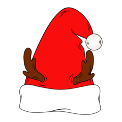 Download Stock Image: Red Santa Deer02