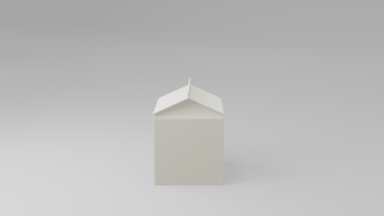 Download Stock Image: Short Milk Carton Side Bg