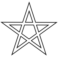 Download Stock Image: Star Plain Symbol Edgeline