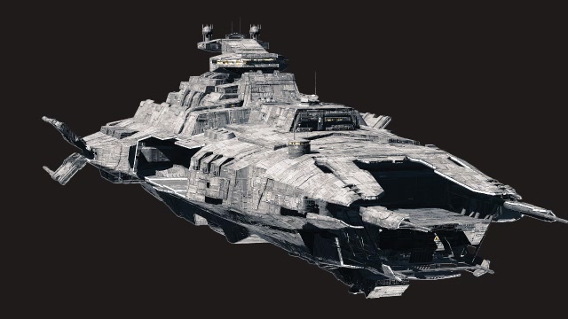 Space Warship 3D Model // RenderCrate - Free & HD Objects